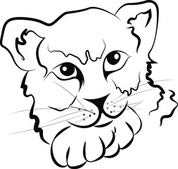 tiger vector Illustration animals cartoon