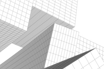 Fototapeta premium architecture design digital vector illustration