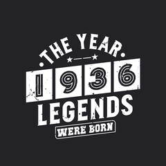 The year 1936 Legends were Born