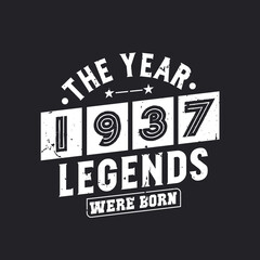 The year 1937 Legends were Born