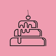 Cake vector logo