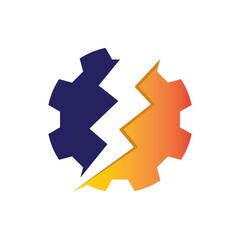 Electric gear logo