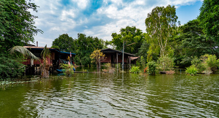 Fototapeta na wymiar Floods in Thailand