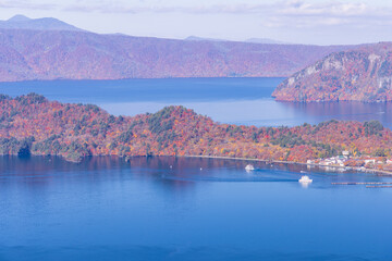 lake and mountains