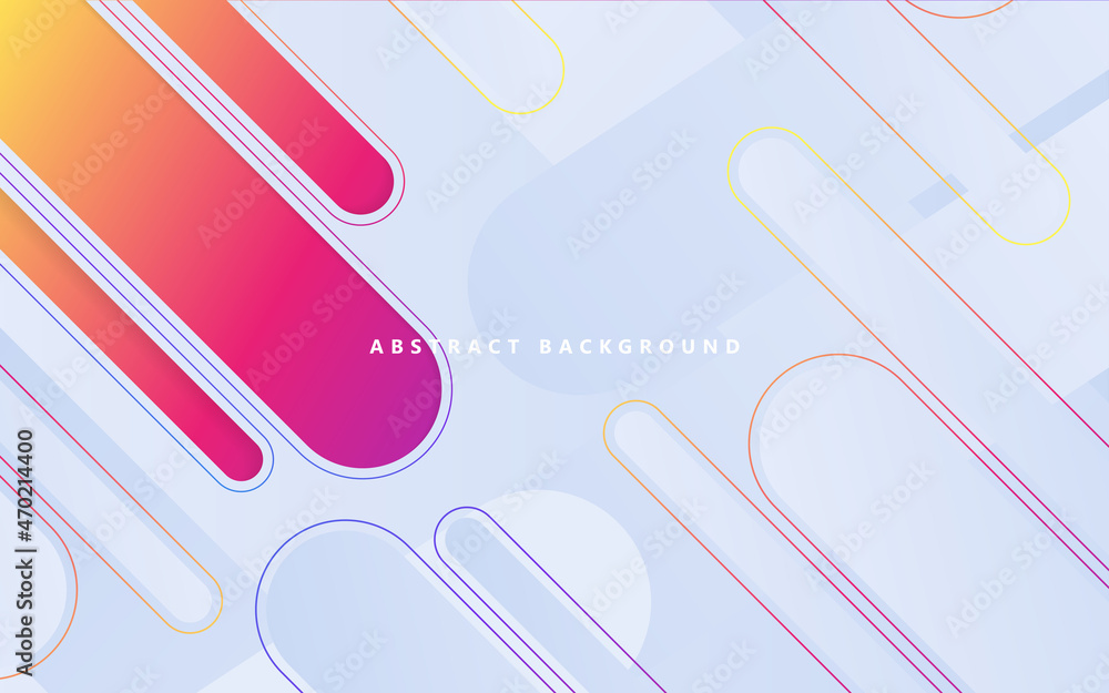 Poster abstract colorful gradient texture background. multi color composition with paper shapes vector grap