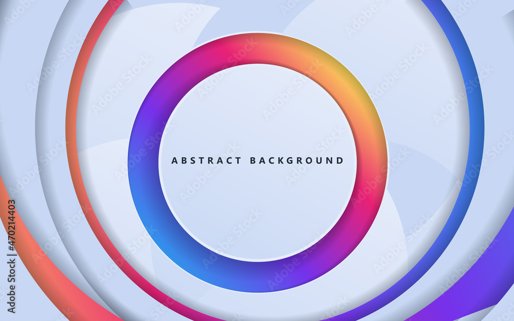 Poster abstract colorful gradient texture background. multi color composition with paper shapes vector grap