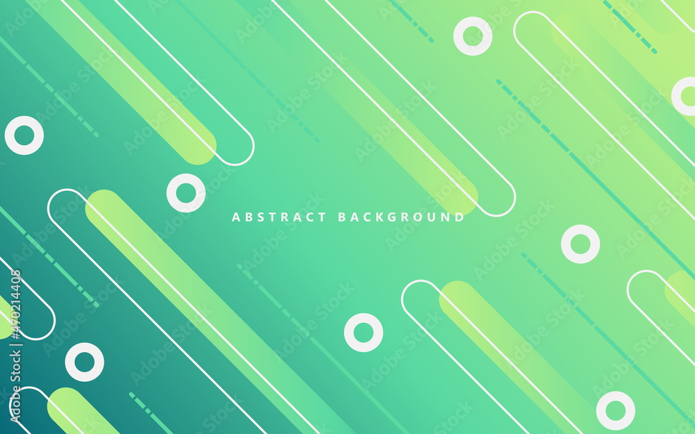 Poster abstract green and yellow color gradient texture background. multi color composition with paper shap
