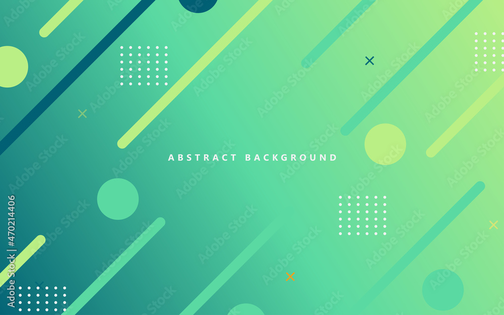 Poster abstract green and yellow color gradient texture background. multi color composition with paper shap