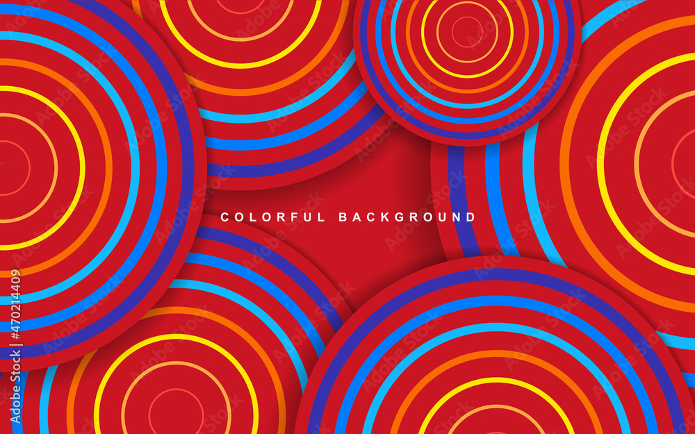 Poster abstract colorful gradient texture background. multi color composition with paper shapes vector grap