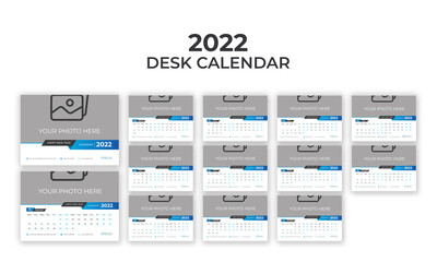 Desk calendar 2022