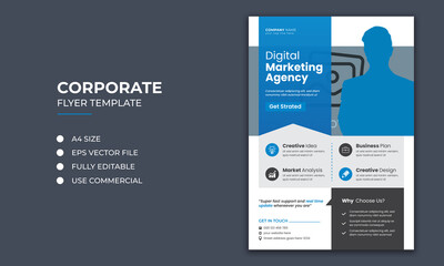 Corporate business flyer template