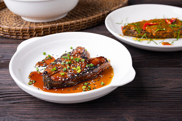 Deep Fried Mackerel with Fish Sauce