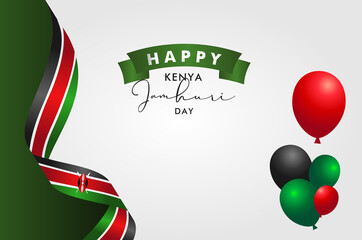 Kenya Jamhuri Day Design Background For Greeting Moment. Independence Day