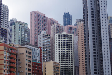 Fototapeta na wymiar 香港の街並み