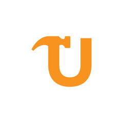 Initial Letter U Hammer Logo Design Inspiration