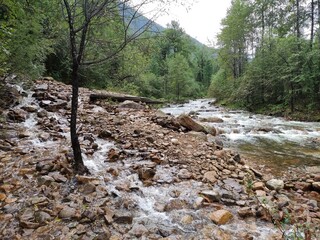 river in the mountains