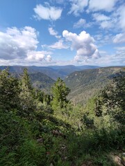 clouds over the mountain