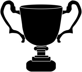 シンプルなトロフィーのシルエット