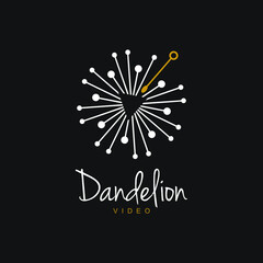 Dandelion Logo Design Modern Illustration Graphic Template Motion and Video Idea