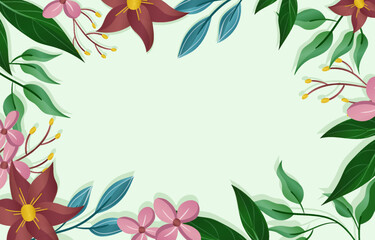 gradient floral background