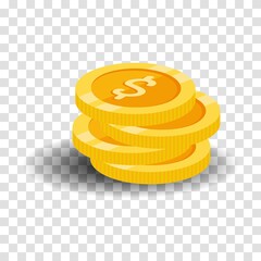 Coin dollar illustration vector image