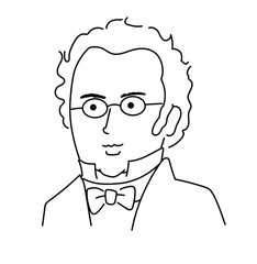 シューベルト　イラスト