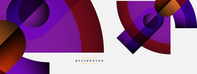 Obraz premium Trendy shapes, color minimal design composition, lines and shadows for wallpaper banner background or landing page