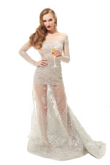 socialite in gorgeous dress