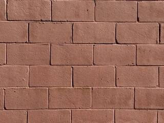 Coral pink brick wall texture
