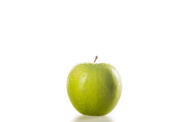 green apple isolated on white