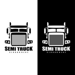 semi truck logo design vector  © THE LASTMINI