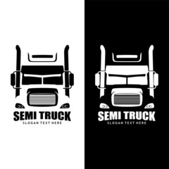 semi truck logo design vector  © THE LASTMINI