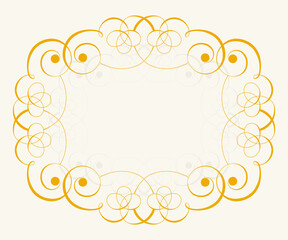 Vector template with classic floral ornaments or calligraphic vignette
