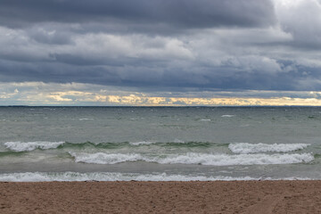 Stormy day on the lake