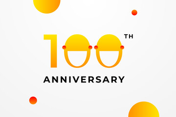 Anniversary Gradient Set Number Background For Celebration