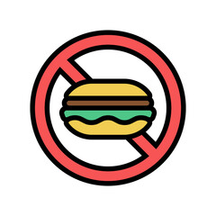 food nutrition addiction color icon vector. food nutrition addiction sign. isolated symbol illustration