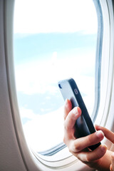 Using smartphone onboard an airplane