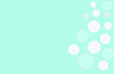 Abstract ice blue background with bubbles.