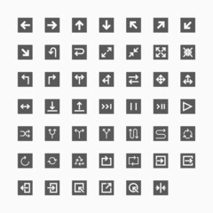 arrow icon set, arrow sign vector, set icon