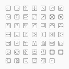 arrow icon set, arrow sign vector, set icon