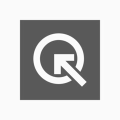 arrow click icon, target vector