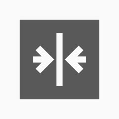 arrow shrink icon, arrow vector