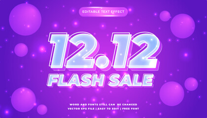 12 12 sale banner text effect