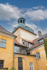 Fototapeta premium View of the Lielstraupe castle, Latvia, the Baltic states, the residence of the vassal of the Riga archbishop. One of the medieval castles in Latvia, preserved to this day.