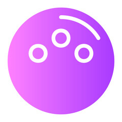 bowling ball gradient icon