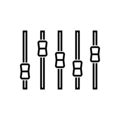 equalizer icon, music vector, studio illustration