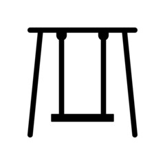 swing icon, swinging vector, fun illustration