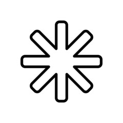 Fototapeta premium asterisk icon, mark vector, information illustration