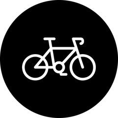 bycicle glyph icon