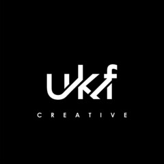 UKF Letter Initial Logo Design Template Vector Illustration - obrazy, fototapety, plakaty